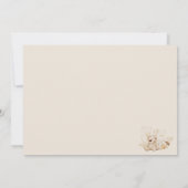 Eleganter Taufe Religiöse, geschlechtsneutrale Boh Einladung (Rückseite)