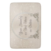 Eleganter Taupe-personalisierte Bad-Matte mit Badematte (Vorderseite Vertikal)