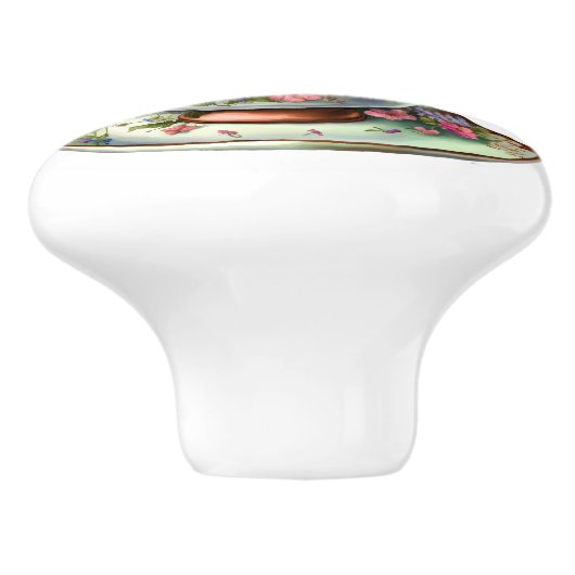 Eleganter Teacup Keramikknauf (Seitenansicht)