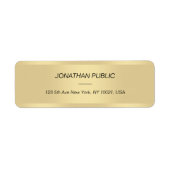 Eleganter Template Gold Cursive Text Schriftart Mo (Vorne)