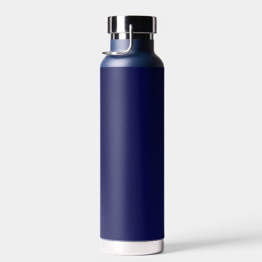 Eleganter Text, Monogramm und Gold Laurel Wreath Trinkflasche (Rechts)