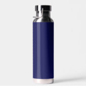 Eleganter Text, Monogramm und Silberlaurel Wreath Trinkflasche (Rechts)