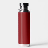 Eleganter Text, Monogramm und silberner Lorbeerkra Trinkflasche (Rechts)