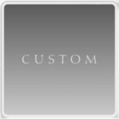 Eleganter Text über einfaches, modernes Grau Ombre Aufkleber (Vorderseite)