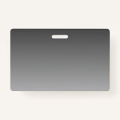 Eleganter Text über einfaches, modernes Grau Ombre Ausweis (Rückseite)