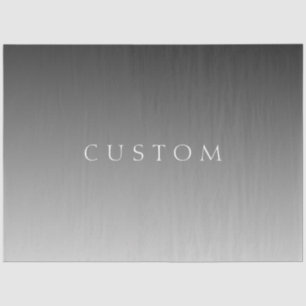 Eleganter Text über einfaches, modernes Grau Ombre Seidenpapier