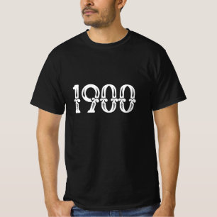 Eleganter Text Vintag 1900 Geburtstag für ihn T - T-Shirt