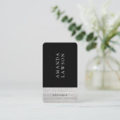 Eleganter Texturakzent Visitenkarte (Stehend Vorderseite)