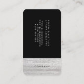 Eleganter Texturakzent Visitenkarte (Rückseite)