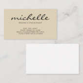 Eleganter Texturkursivtext Visitenkarte (Vorne/Hinten)