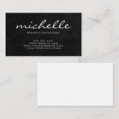 Eleganter Texturkursivtext Visitenkarte (Vorne/Hinten)