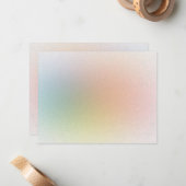 Eleganter Texturlook Abstrakt farbenfroher Leder Mitteilungskarte (Vorderseite/Rückseite Beispiel)