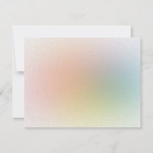 Eleganter Texturlook Abstrakt farbenfroher Leder Mitteilungskarte (Rückseite)