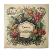 Eleganter Thunfisch Personalisierter Garten Fliese (Vorderseite)