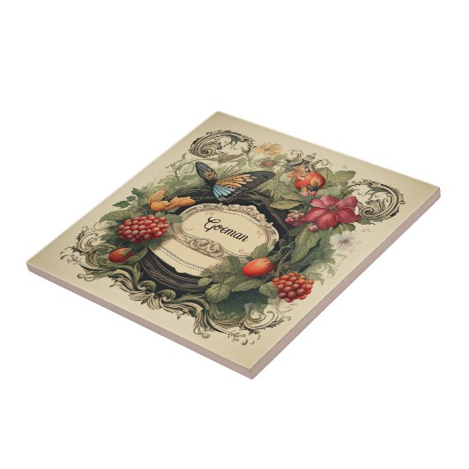 Eleganter Thunfisch Personalisierter Garten Fliese (Seite)