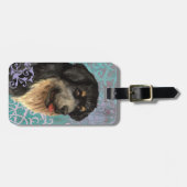 Eleganter tibetischer Mastiff Gepäcktag Gepäckanhänger (Vorderseite horizontal)