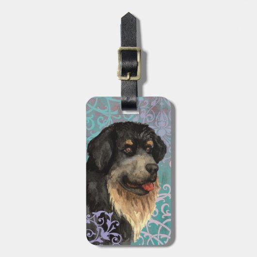 Eleganter tibetischer Mastiff Gepäcktag Gepäckanhänger (Vorderseite vertikal)