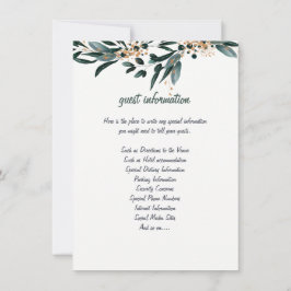 ELEGANTER TIEFER BLUE FLORAL WEDING EINLADUNG