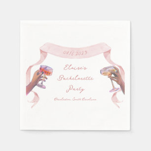 Eleganter Toast Bachelorette Niedlich Einzigartige Serviette