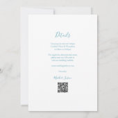 Eleganter, traditioneller chinesischer Hochzeitsem Einladung (Rückseite)