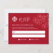 Eleganter traditioneller chinesischer Hochzeitstag (Vorderseite)