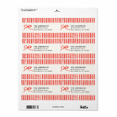 Eleganter, traditioneller roter Bug Weihnachten (Vorne)