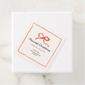 Eleganter, traditioneller roter Bug Weihnachten Geschenkanhänger (Beispiel)