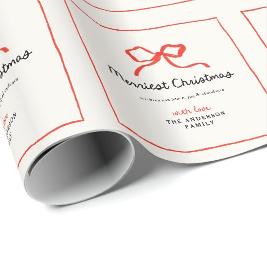 Eleganter, traditioneller roter Bug Weihnachten Geschenkpapier (Rolleneckpunkt)