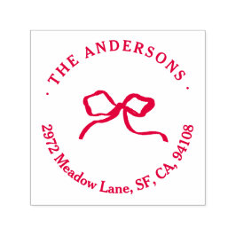 Eleganter, traditioneller roter Bug Weihnachten Permastempel