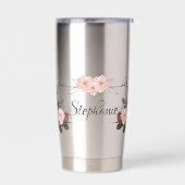 Eleganter, transparenter Personalisierter Name Thermobecher (Links)