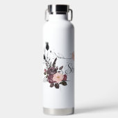 Eleganter, transparenter Personalisierter Name Trinkflasche (Vorderseite)