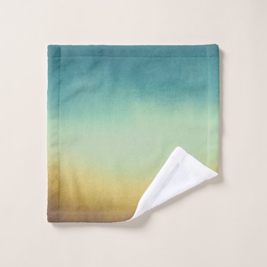 Eleganter Träumer oder blaubraun personalisiert Badhandtuch Set (Waschlappen)