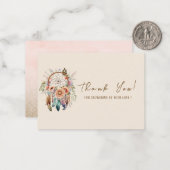 Eleganter Traumfänger und flache Note Card Mitteilungskarte (Vorderseite/Rückseite Beispiel)