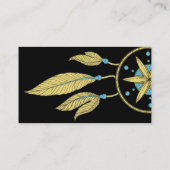 Eleganter Traumfänger versieht Yoga-Lehrer mit Visitenkarte (Rückseite)