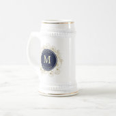 Eleganter Trauzeuge Bierglas (Vorderseite Links)