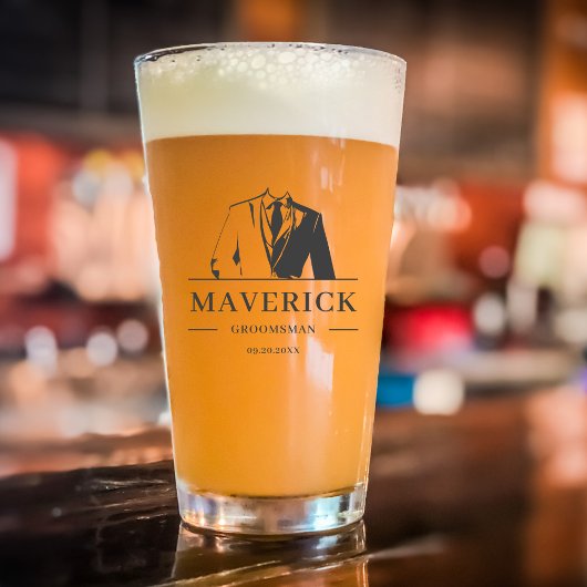 Eleganter Trauzeuge Trauzeugen Geschenk Modernes T Glas