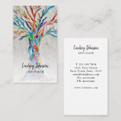 Eleganter Tree Life Coach Visitenkarte (Vorne/Hinten)