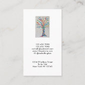 Eleganter Tree Life Coach Visitenkarte (Rückseite)