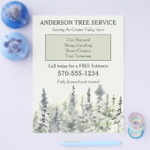 Eleganter Tree Service Arborist Trimming Flyer (Einzeln)