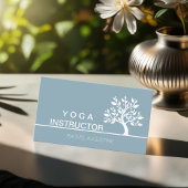 Eleganter Tree Yoga Instructor Wellness Life Coach Visitenkarte