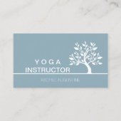 Eleganter Tree Yoga Instructor Wellness Life Coach Visitenkarte (Vorderseite)