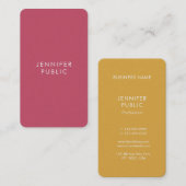 Eleganter Trend Colors Premium Pearl Finish Rounde Visitenkarte (Vorne/Hinten)