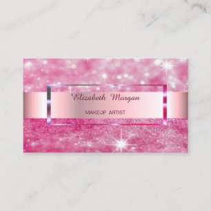 Eleganter Trend Glitter-Streifen-Rahmen Visitenkarte