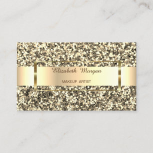 Eleganter Trend Gold Glitter Streifen, Rahmen Visitenkarte