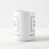 Eleganter, trendiger, benutzerdefinierter Text zum Kaffeetasse (Mittel)