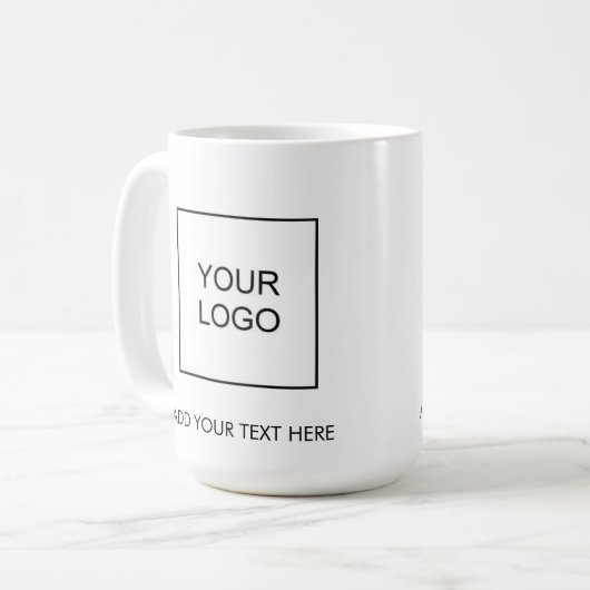 Eleganter, trendiger, benutzerdefinierter Text zum Kaffeetasse (Vorderseite Links)