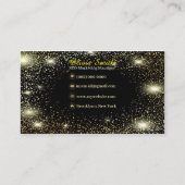 Eleganter trendiger Girly Gold Beaded Vorhänge Gli Visitenkarte (Vorderseite)