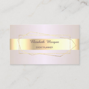 Eleganter Trendiger Professioneller Goldener Geome Visitenkarte