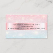 Eleganter Trendy Bokeh Gold Frame Visitenkarte (Rückseite)