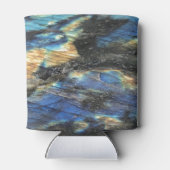 Eleganter Trendy Chic Labradorite Crystal Stone Dosenkühler (Rückseite)